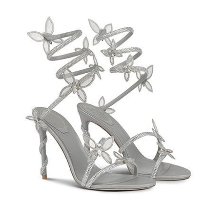 MARIPOSA RHINESTONE STILETTO SANDALS