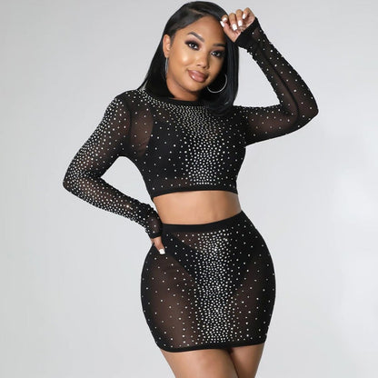 BIBI SEXY MESH TWO-PIECE SET