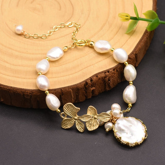 ROSETTE PEARL BRACELET