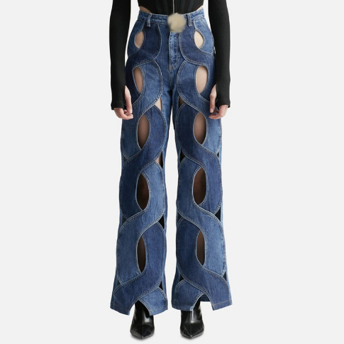 HEAVEN HIGH WAIST CUT OUT JEANS