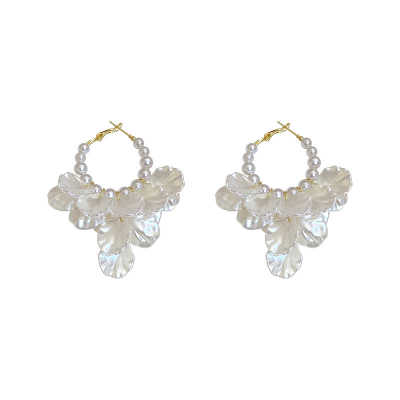 ROSETTE PEARL EARRINGS