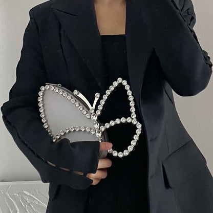 VALENTINA DIAMOND CLUTCH BAG