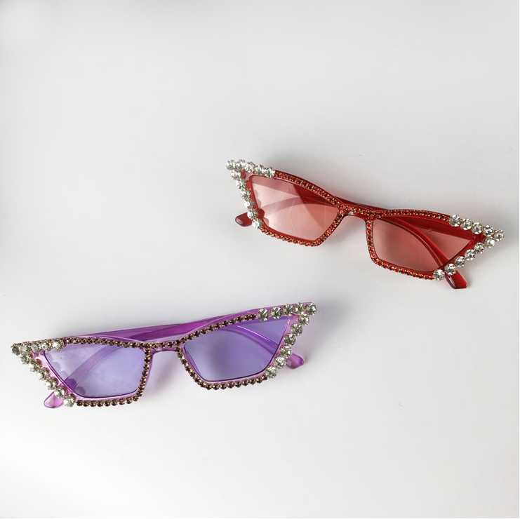 KAJSA RHINESTONE SUNGLASSES