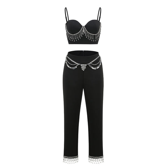 DAWN RHINESTONE TWO-PIECE SET