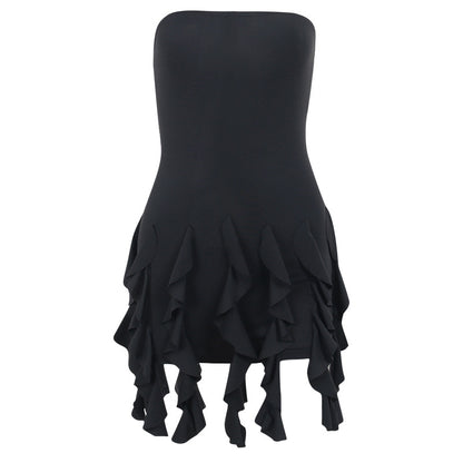 DAWN RUFFLE MINI DRESS