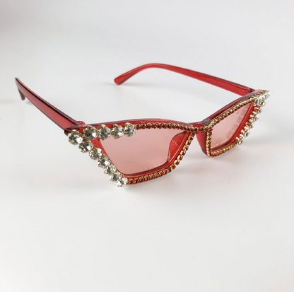 KAJSA RHINESTONE SUNGLASSES