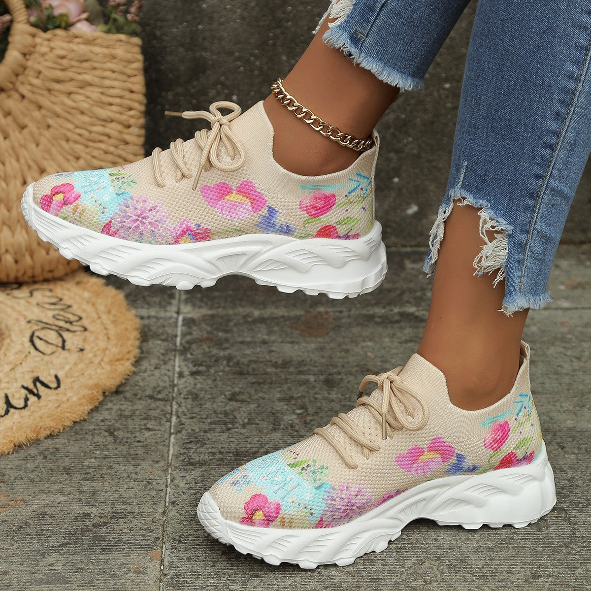 FIONA FLORAL SNEAKERS