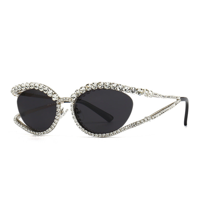 GIGI CAT EYE DIAMOND STUDDED SUNGLASSES