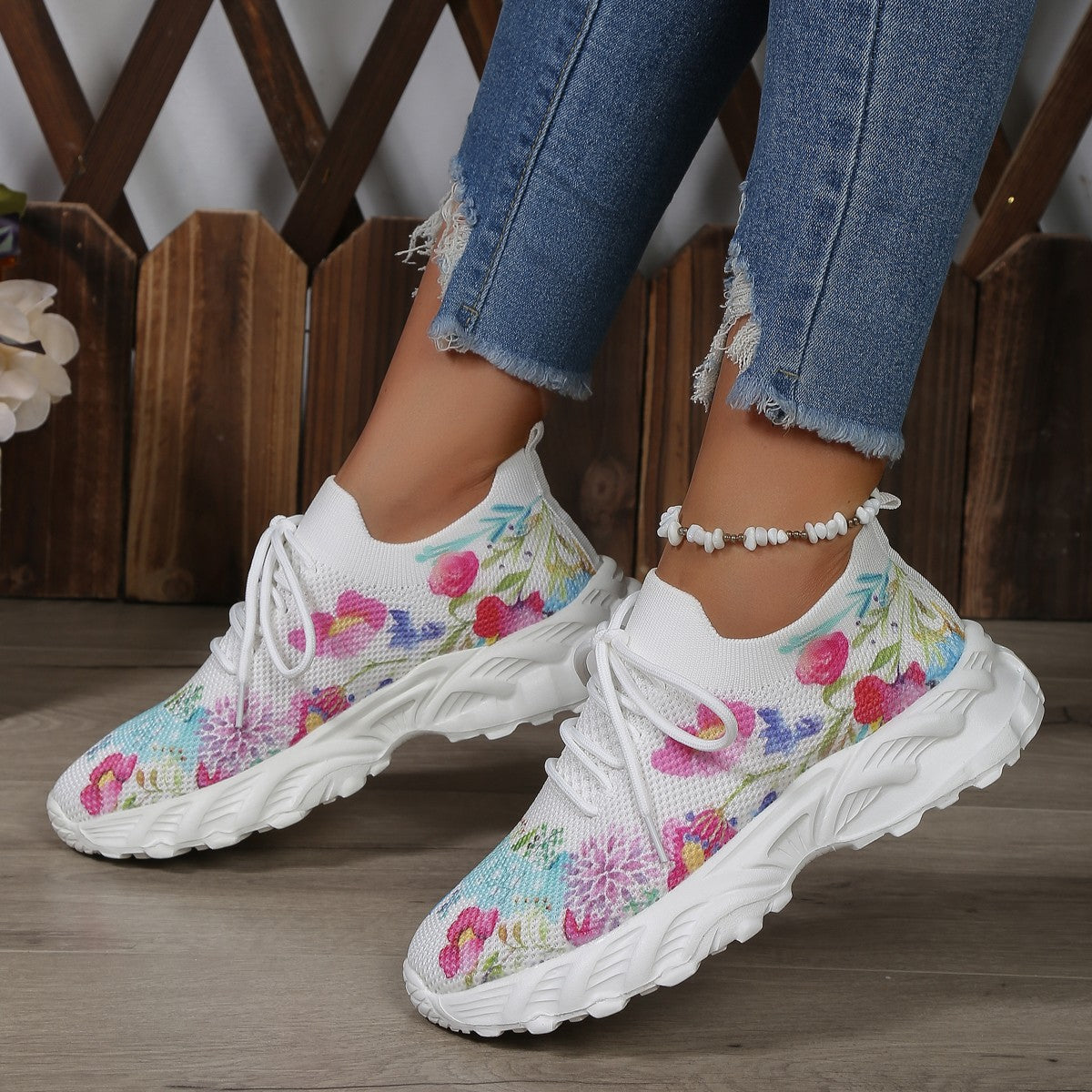 FIONA FLORAL SNEAKERS