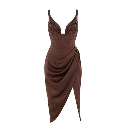 ROYALTY SEXY DRAPED DRESS