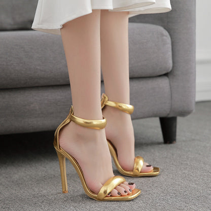 MIMI OPEN TOE HIGH HEELS