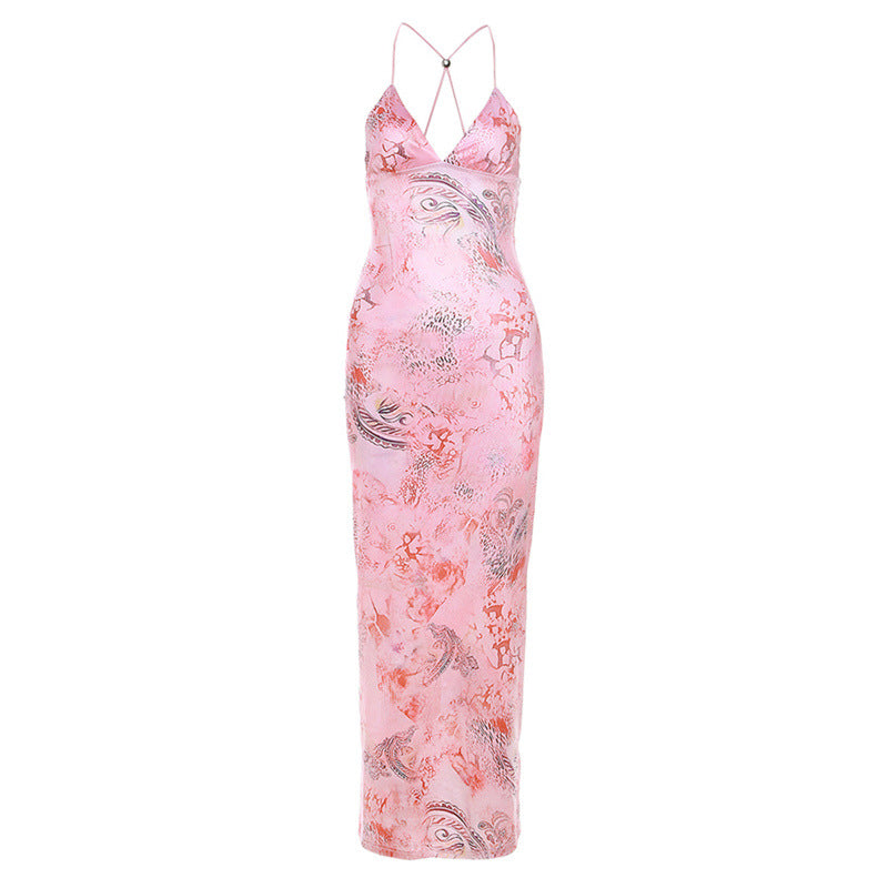 ROSEY PINK MULTI PRINT DRESS