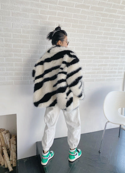 ANGEL FAUX FUR COAT