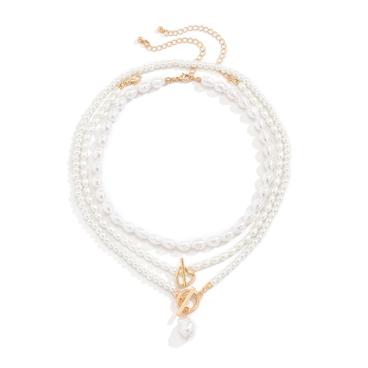 ROSETTE PEARL NECKLACE/BRACELET