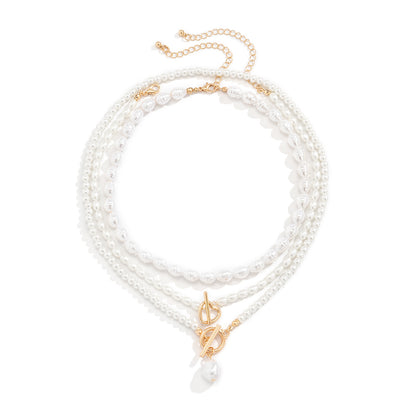 ROSETTE PEARL NECKLACE/BRACELET