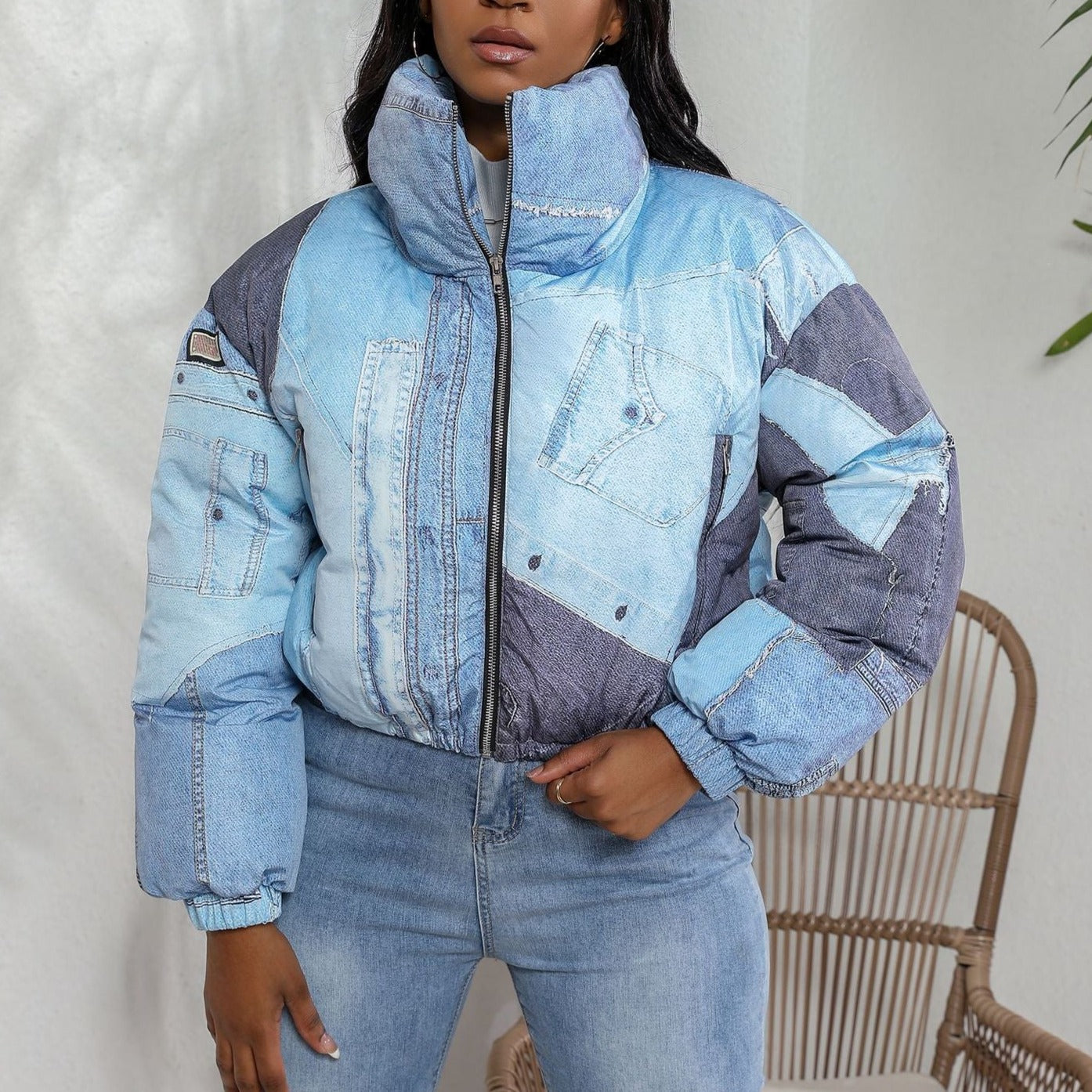 DEMI DENIM PATCHWORK JACKET