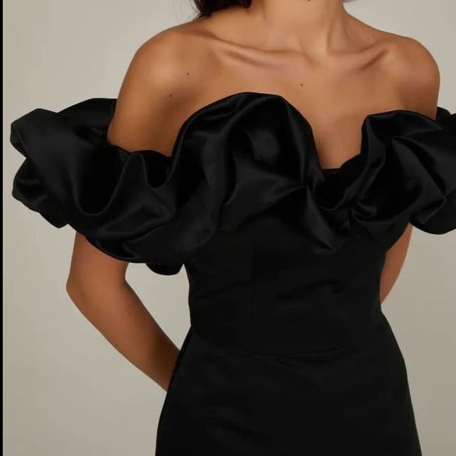 MIMI OFF SHOULDER RUFFLE DRESS