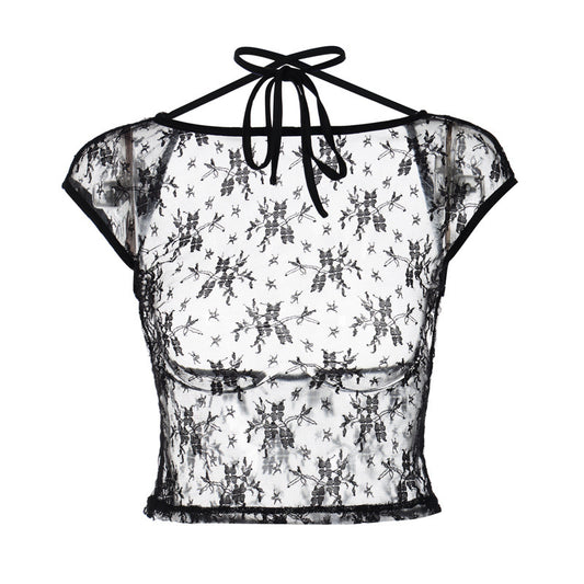 ANGEL LACE BACKLESS TOP