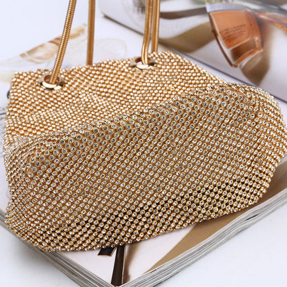 BLAIR RHINESTONE BUCKET BAG