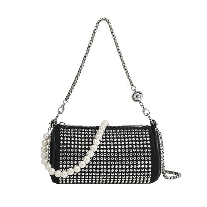 MAZE RHINESTONE SHOULDER BAG