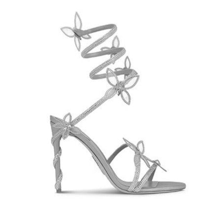 MARIPOSA RHINESTONE STILETTO SANDALS